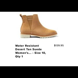 Toms desert suede tan Cleo boots